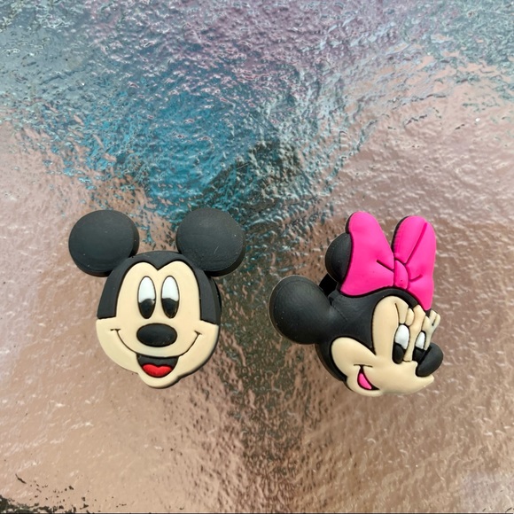 Mickey and Minnie Mouse Crocs Jibbitz Set - Picture 1 of 4